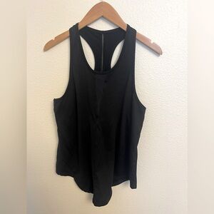 Zyia black mesh razorback tank size large